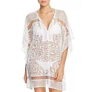 Parker Beach Palm Dress Swim Cover-Up Sz XS Small Cruise Vacation Resortwear EUC